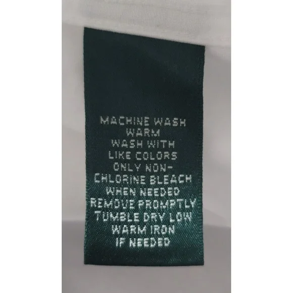 Lauren Ralph Lauren Women's White Non-Iron 3/4 Sleeve Blouse Size Large - Picture 3 of 7